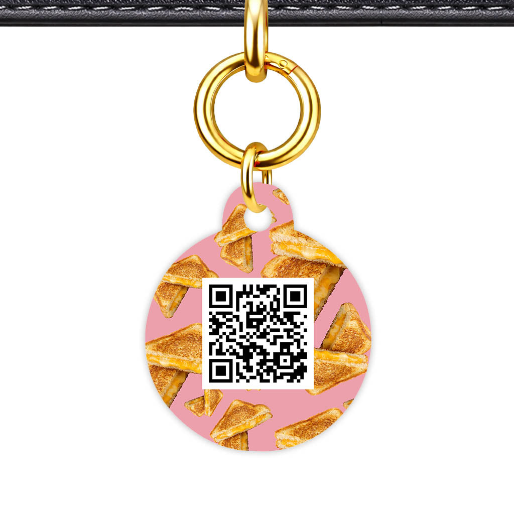 Cheese Toastie QR Smart Pet Id Tag (Dog Tag & Cat Tag)