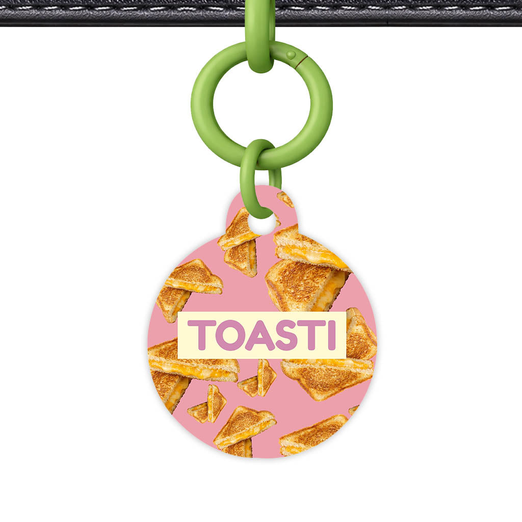Cheese Toastie QR Smart Pet Id Tag (Dog Tag & Cat Tag)