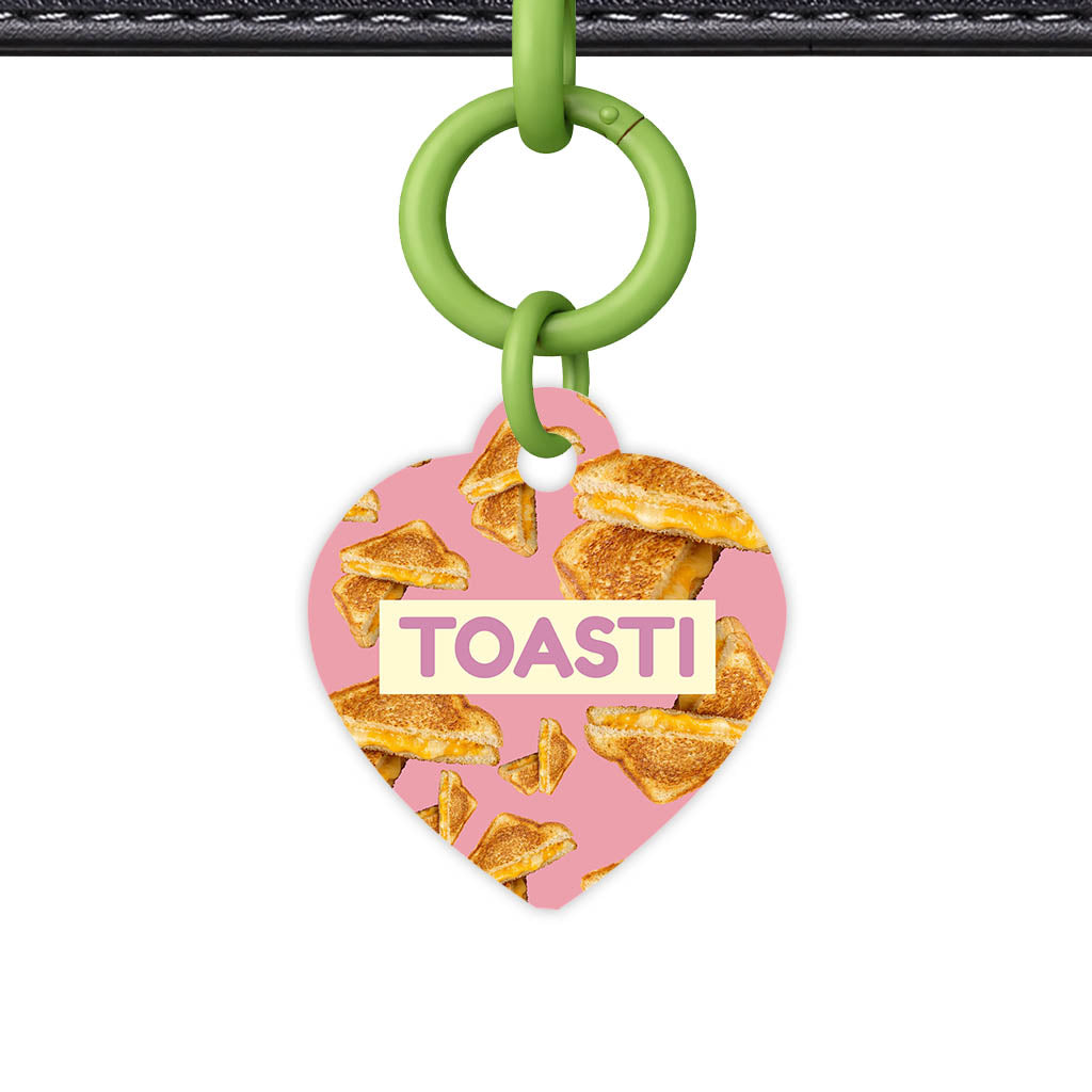 Cheese Toastie QR Smart Pet Id Tag (Dog Tag & Cat Tag)