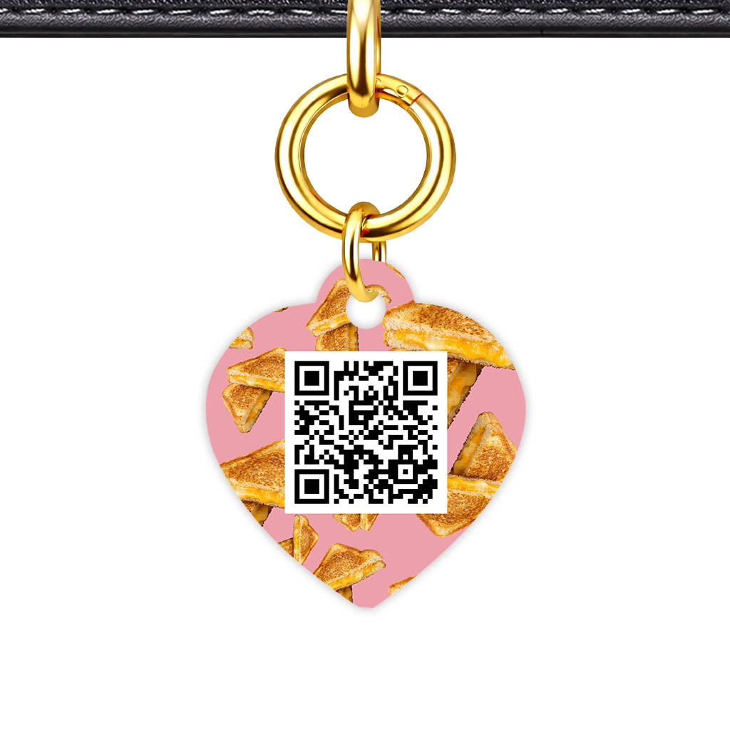 Cheese Toastie QR Smart Pet Id Tag (Dog Tag & Cat Tag)