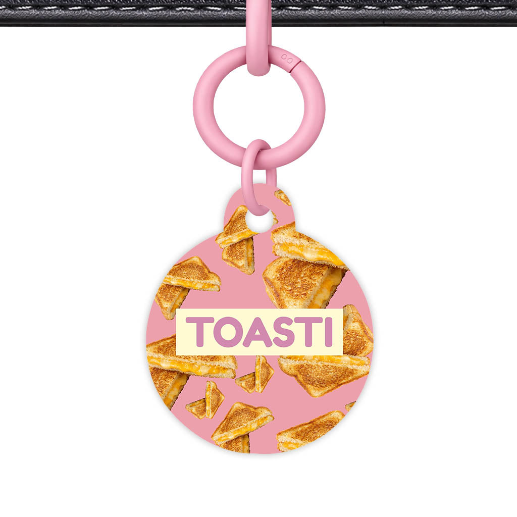 Cheese Toastie QR Smart Pet Id Tag (Dog Tag & Cat Tag)