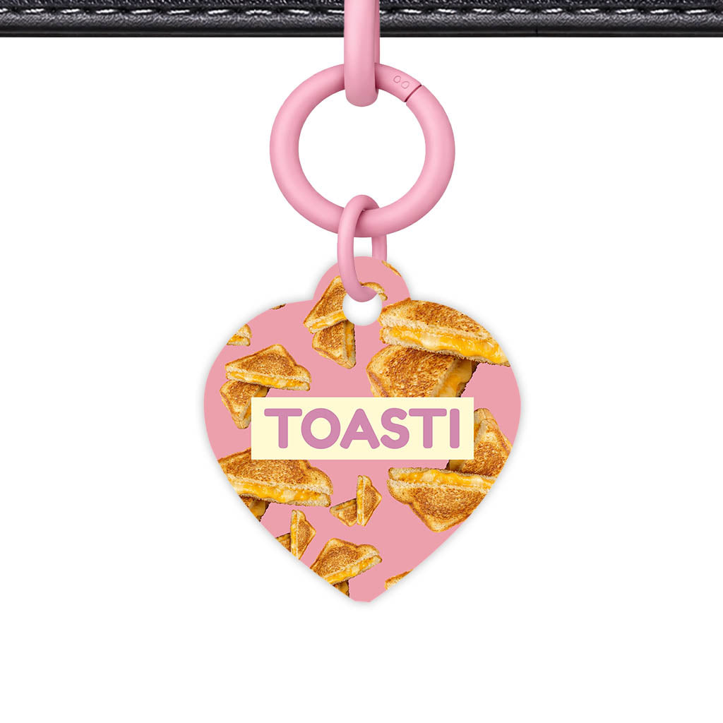 Cheese Toastie QR Smart Pet Id Tag (Dog Tag & Cat Tag)