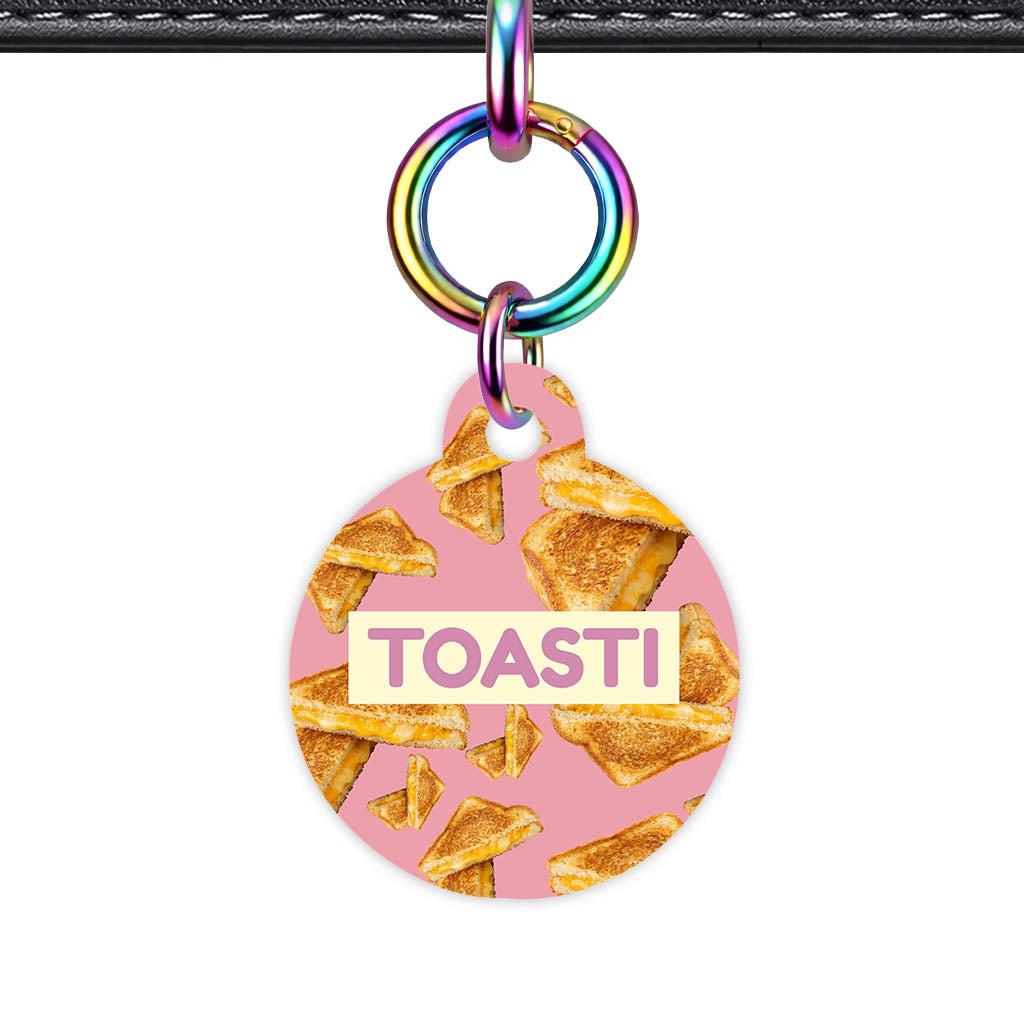 Cheese Toastie QR Smart Pet Id Tag (Dog Tag & Cat Tag)