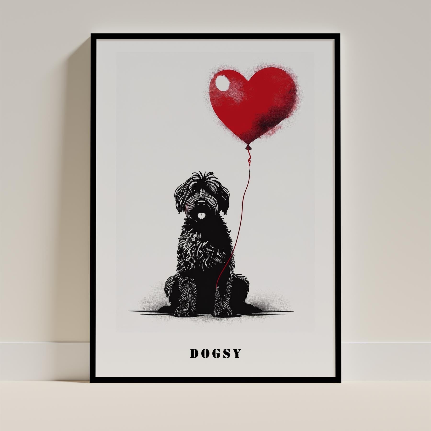 Smithfield Sheepdog Dog Art Print Unframed | 4 Unique Designs | Wall Art Gift for Dog Lovers - Image 4 | Dogsy & Co