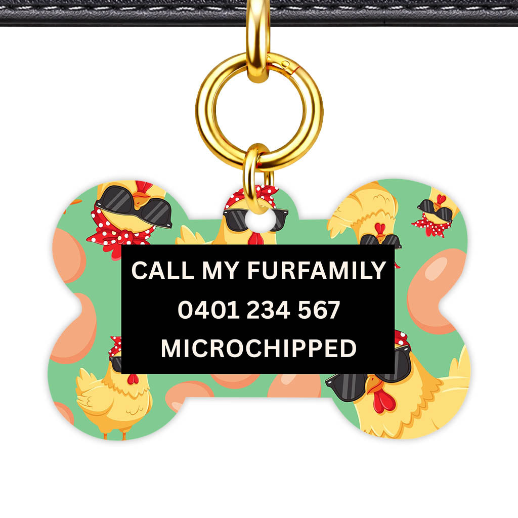 Happy Hens Classic Pet Id (Dog Tag & Cat Tag)