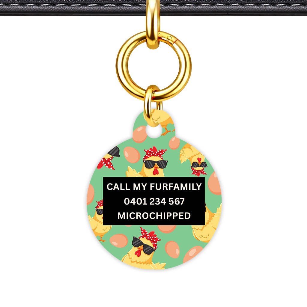 Happy Hens Classic Pet Id (Dog Tag & Cat Tag)