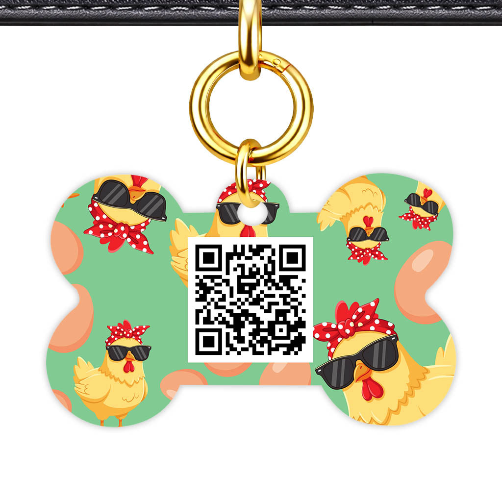 Happy Hens QR Smart Pet Id Tag (Dog Tag & Cat Tag)