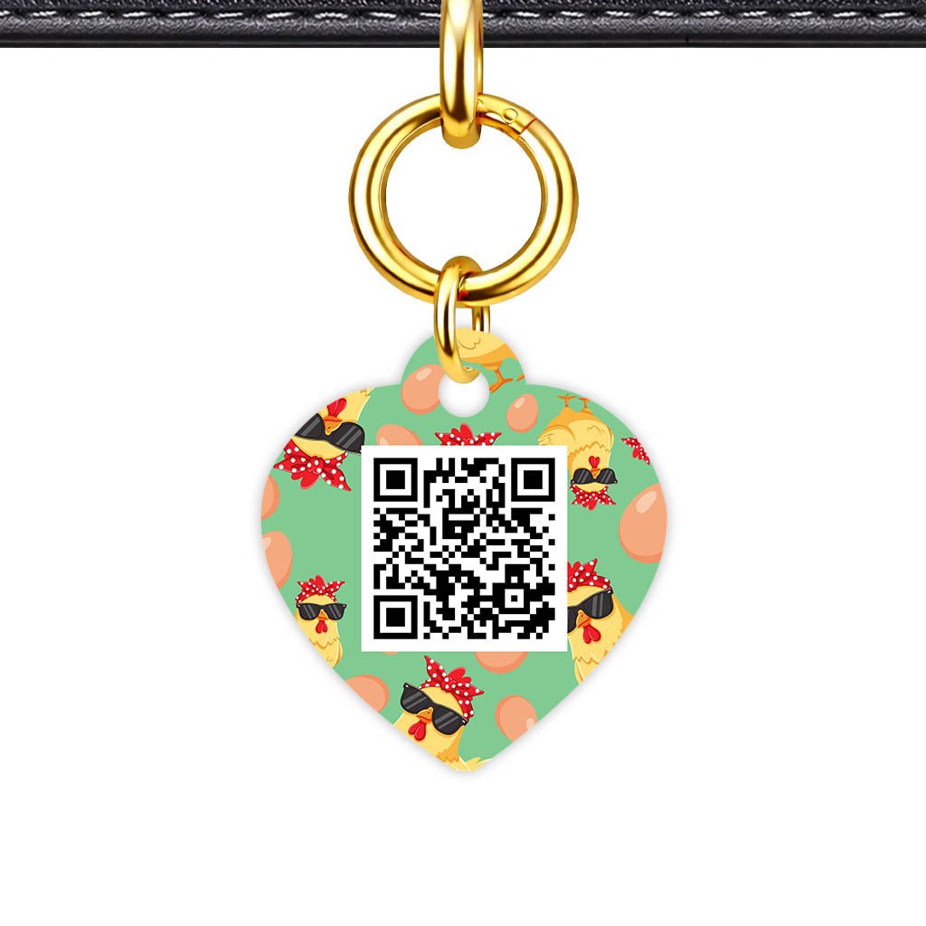 Happy Hens QR Smart Pet Id Tag (Dog Tag & Cat Tag)