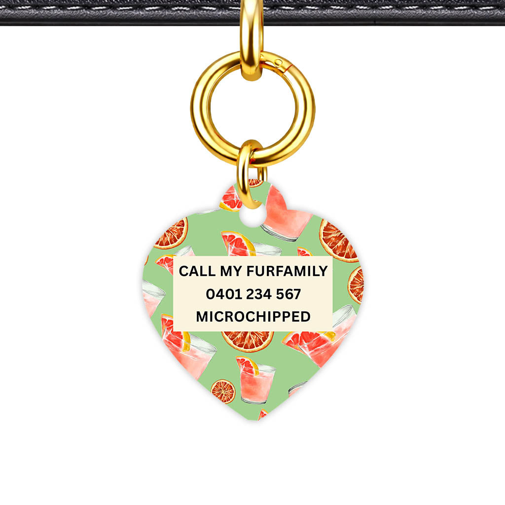 Pink Cocktails Classic Pet Id (Dog Tag & Cat Tag)