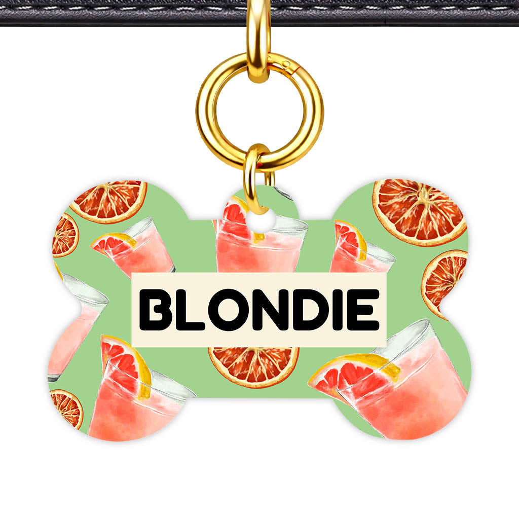 Pink Cocktails Classic Pet Id (Dog Tag & Cat Tag)