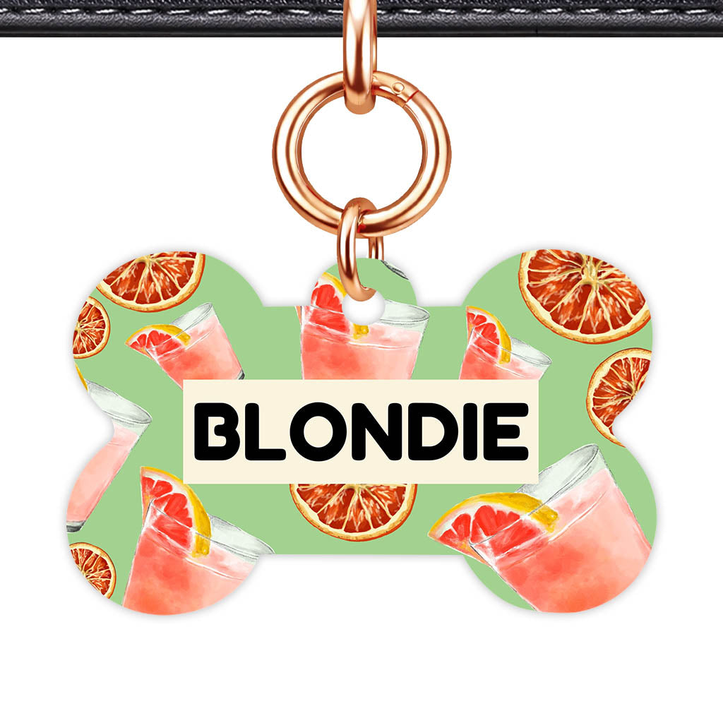 Pink Cocktails Classic Pet Id (Dog Tag & Cat Tag)