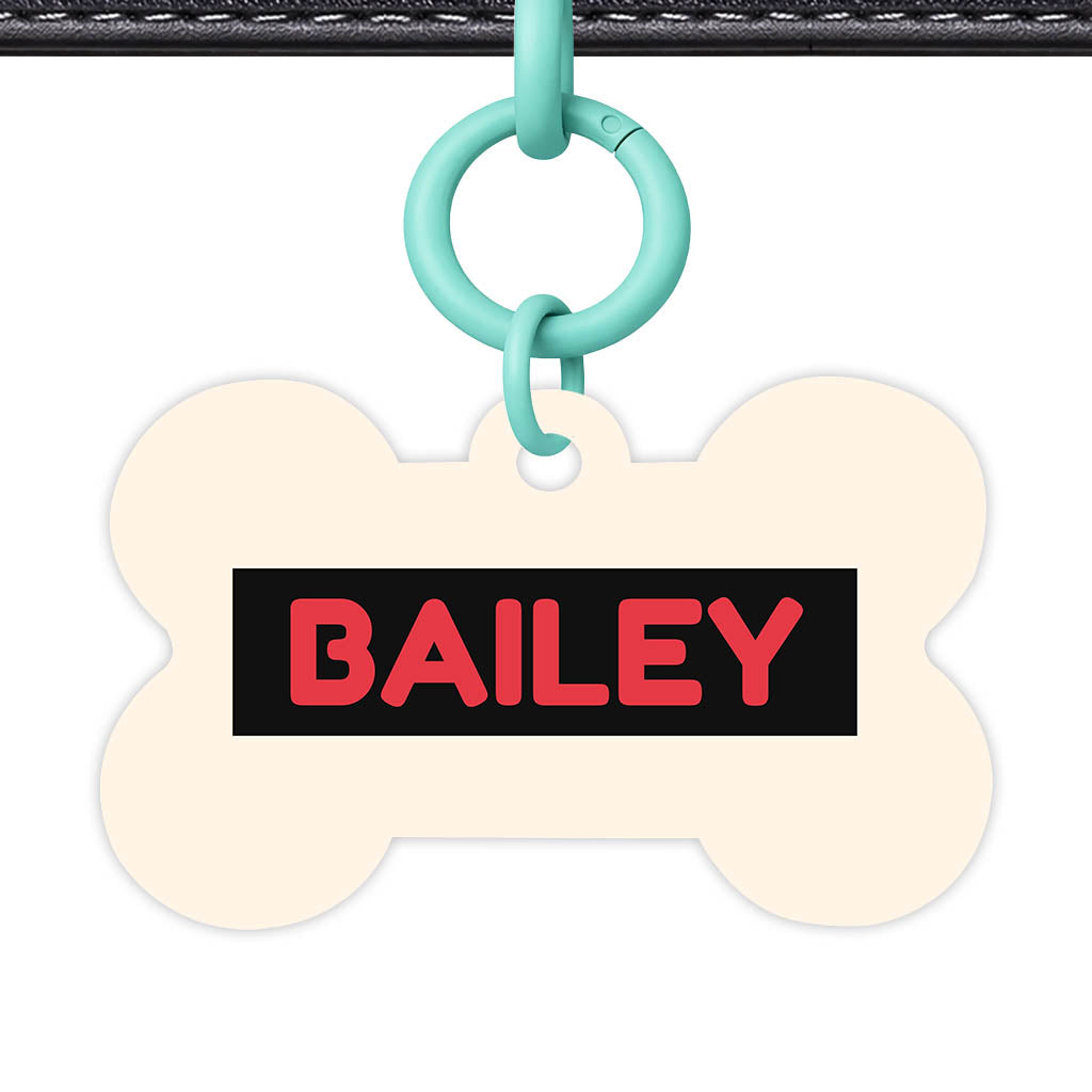 Red and Cream QR Smart Pet Id Tag (Dog Tag & Cat Tag)