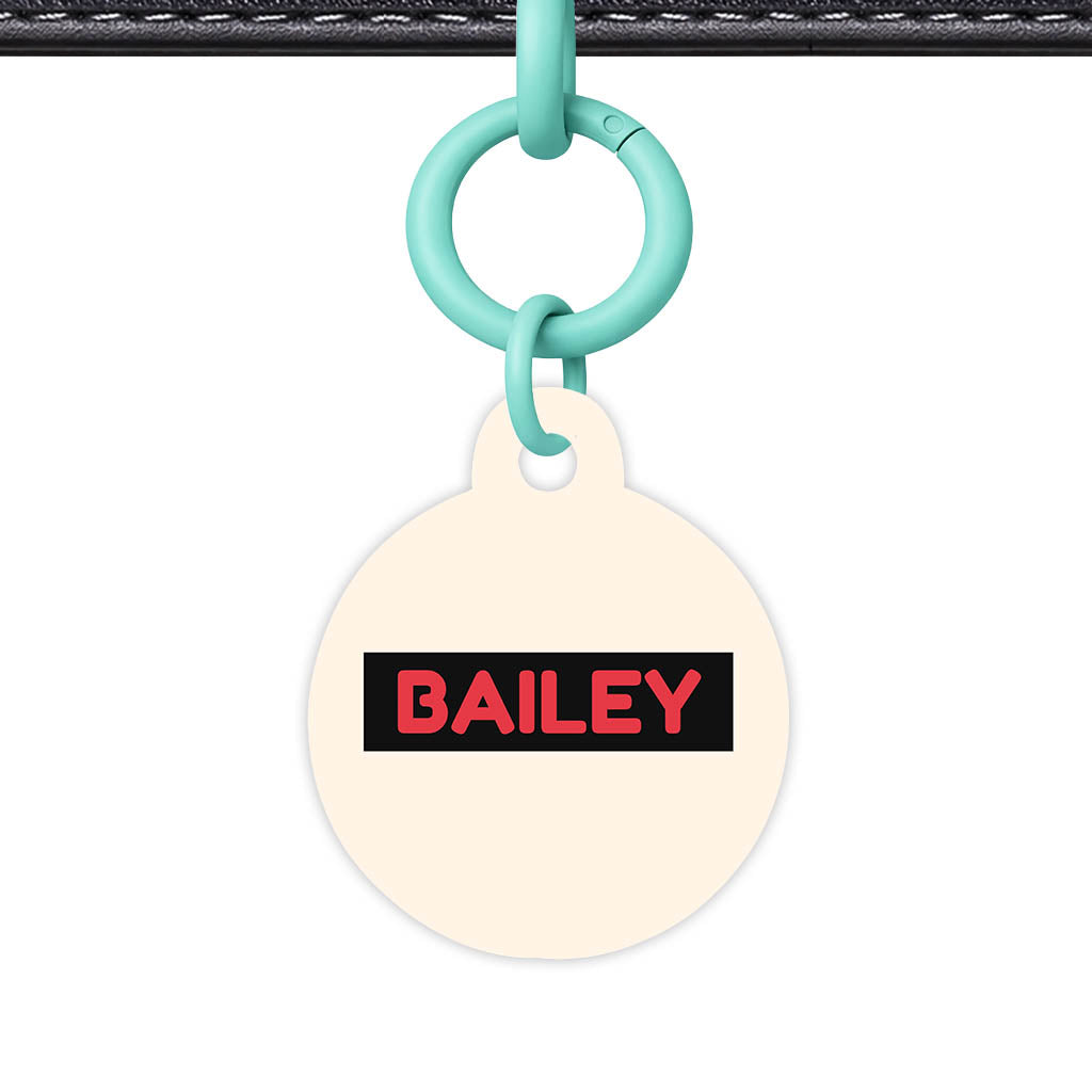 Red and Cream QR Smart Pet Id Tag (Dog Tag & Cat Tag)