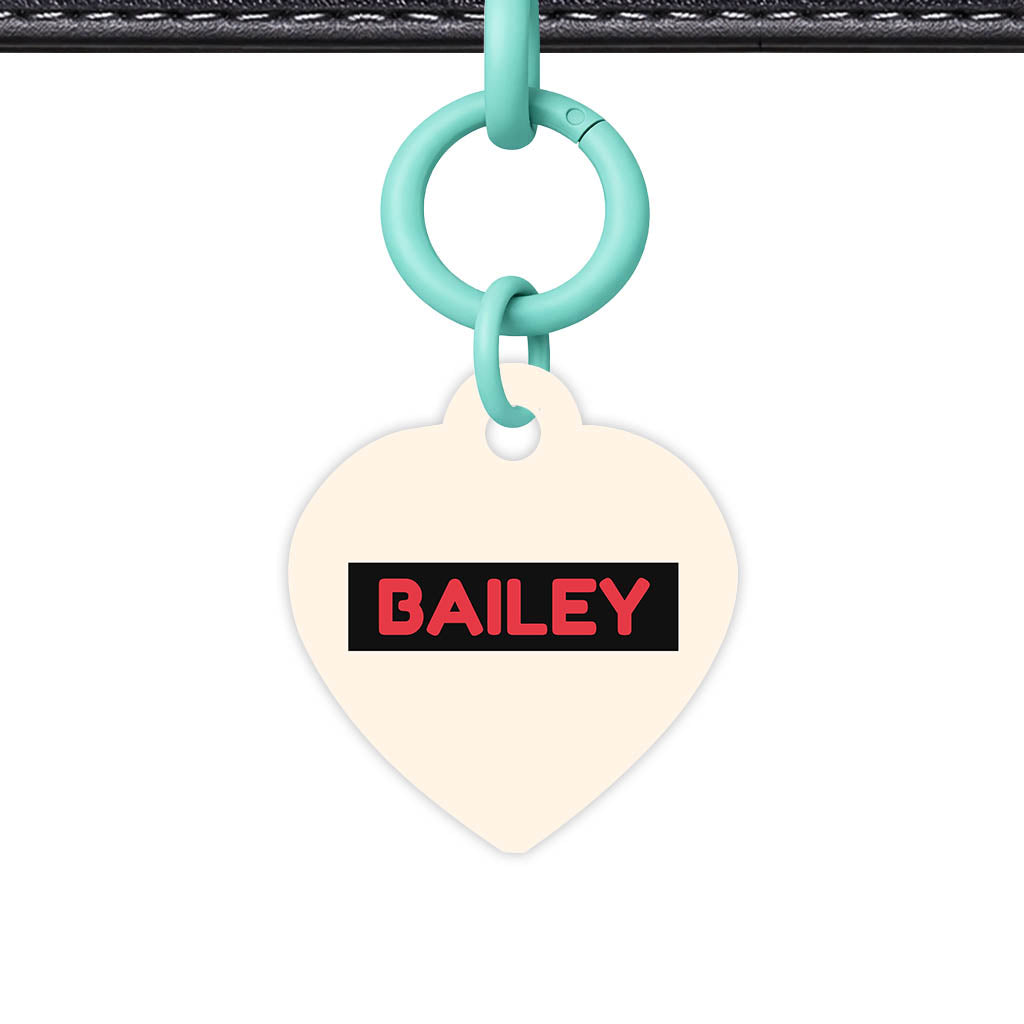Red and Cream QR Smart Pet Id Tag (Dog Tag & Cat Tag)