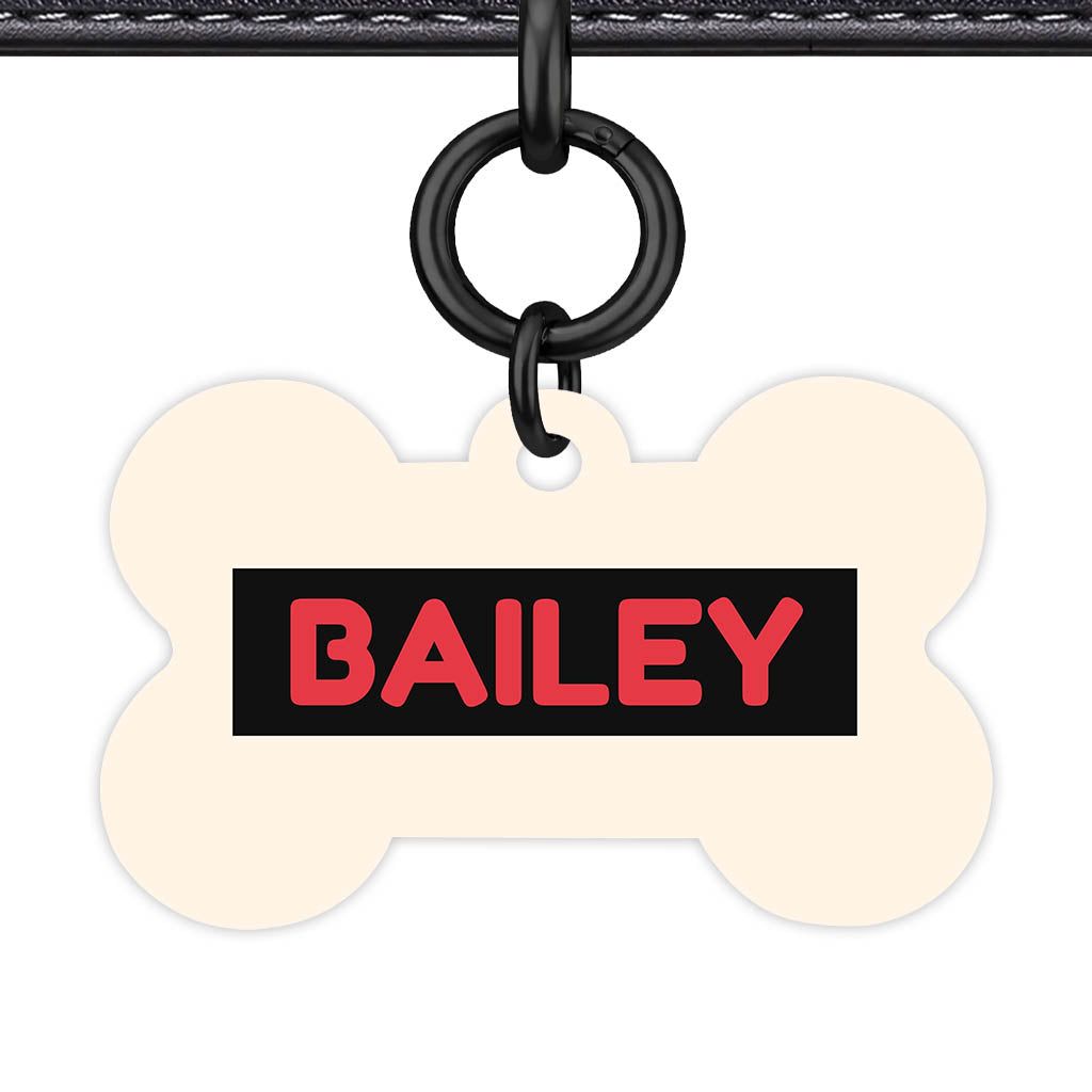 Red and Cream QR Smart Pet Id Tag (Dog Tag & Cat Tag)