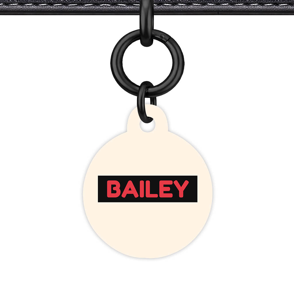 Red and Cream QR Smart Pet Id Tag (Dog Tag & Cat Tag)