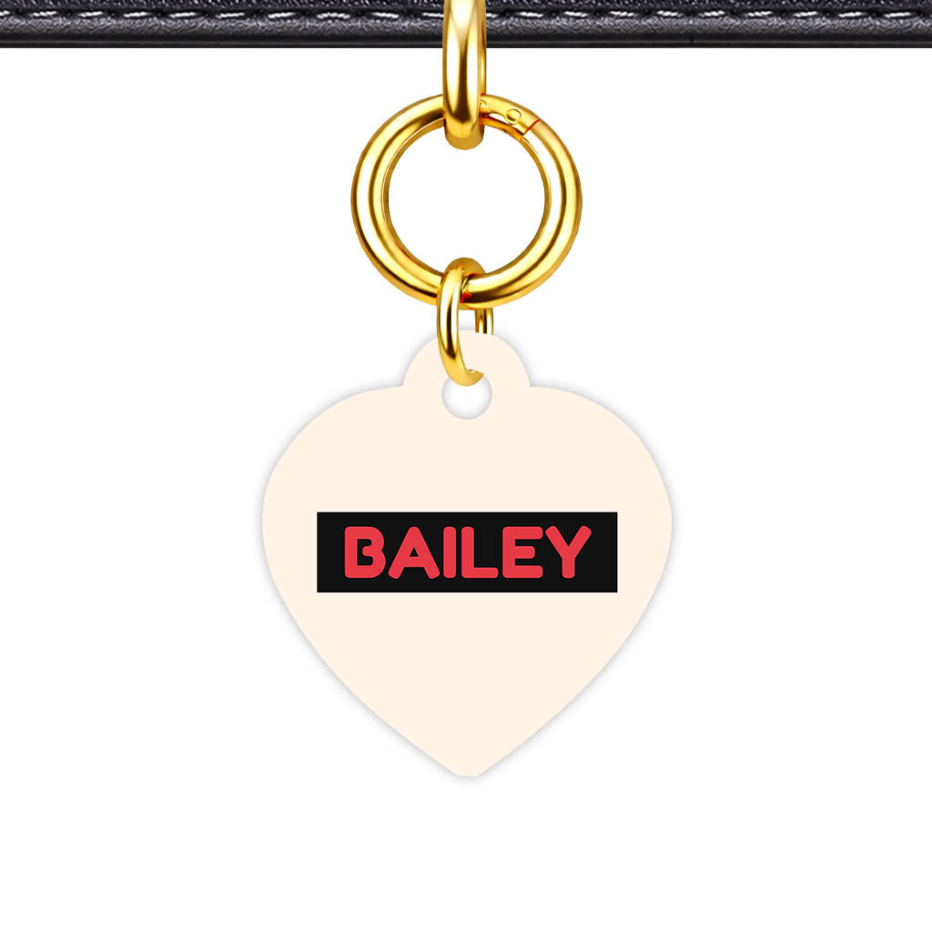 Red and Cream QR Smart Pet Id Tag (Dog Tag & Cat Tag)