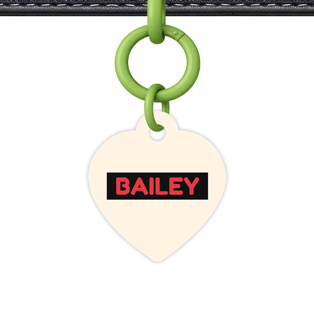 Red and Cream QR Smart Pet Id Tag (Dog Tag & Cat Tag)