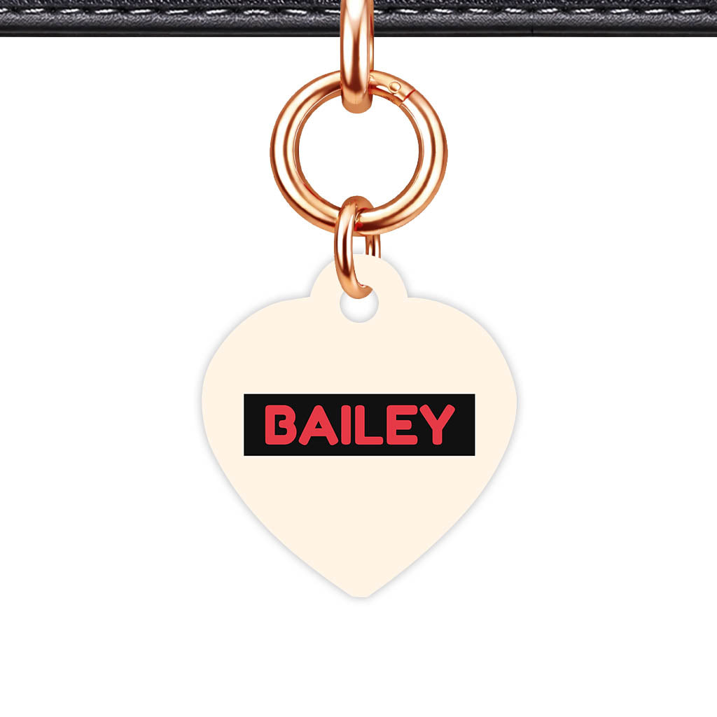 Red and Cream Classic Pet Id | Dogsy & Co