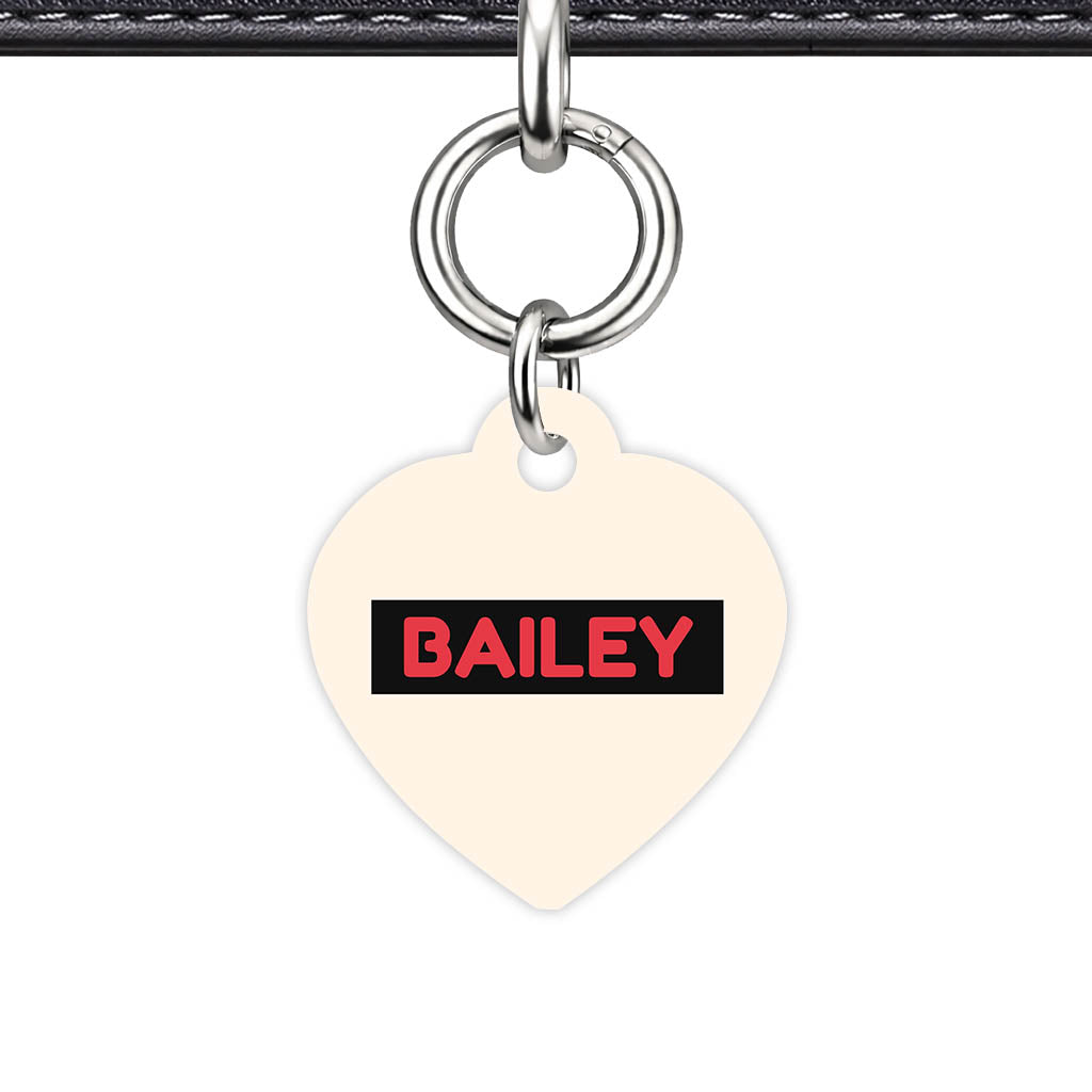 Red and Cream QR Smart Pet Id Tag (Dog Tag & Cat Tag)