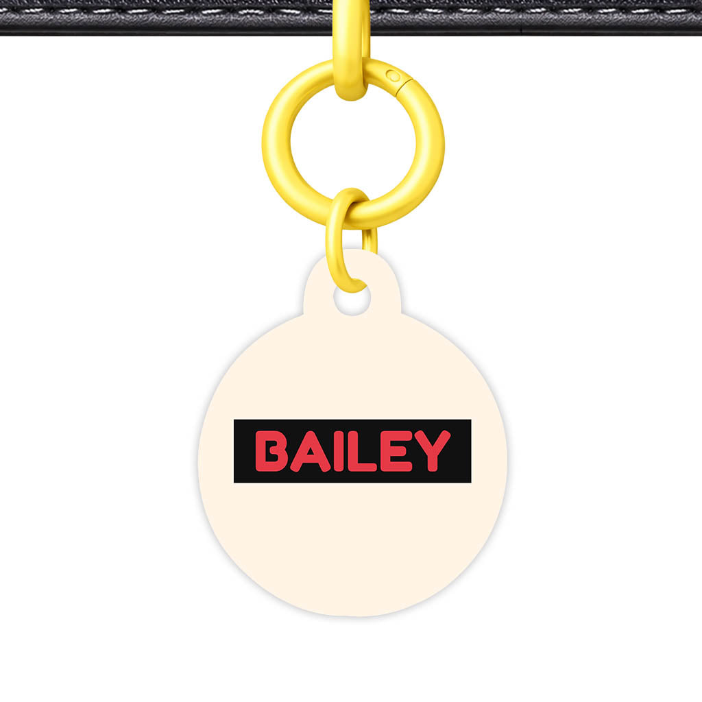 Red and Cream QR Smart Pet Id Tag (Dog Tag & Cat Tag)