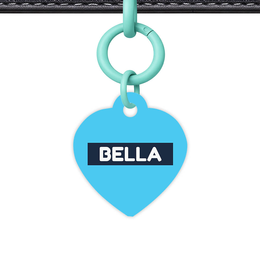 Blue and Navy QR Smart Pet Id Tag (Dog Tag & Cat Tag)