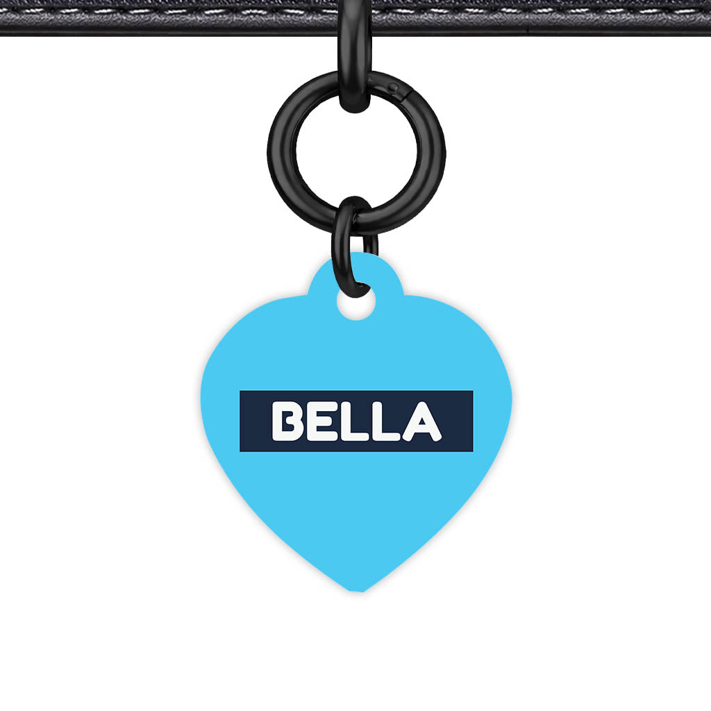 Blue and Navy QR Smart Pet Id Tag (Dog Tag & Cat Tag)
