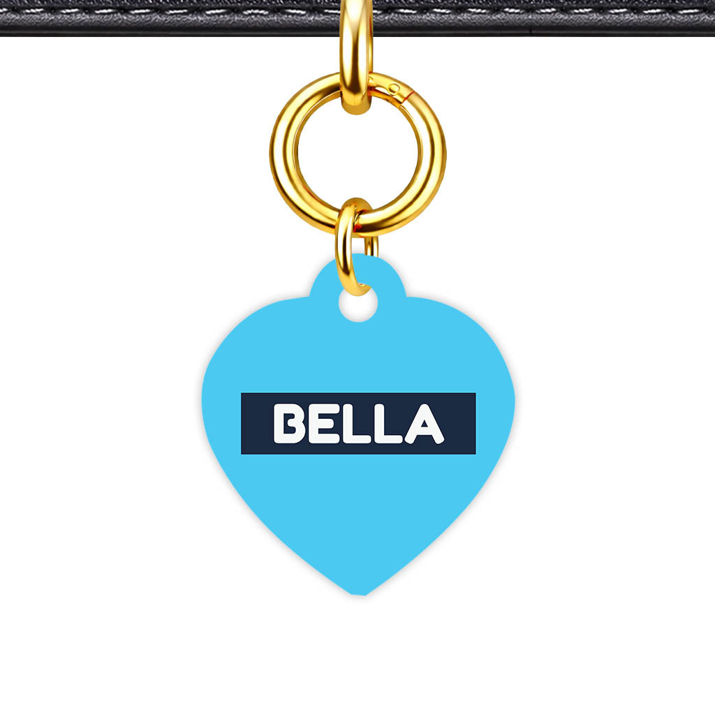 Blue and Navy QR Smart Pet Id Tag (Dog Tag & Cat Tag)