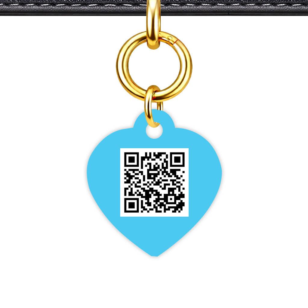Blue and Navy QR Smart Pet Id Tag (Dog Tag & Cat Tag)
