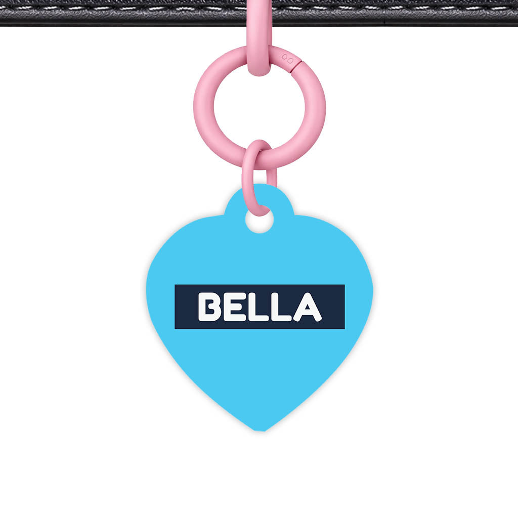 Blue and Navy QR Smart Pet Id Tag (Dog Tag & Cat Tag)