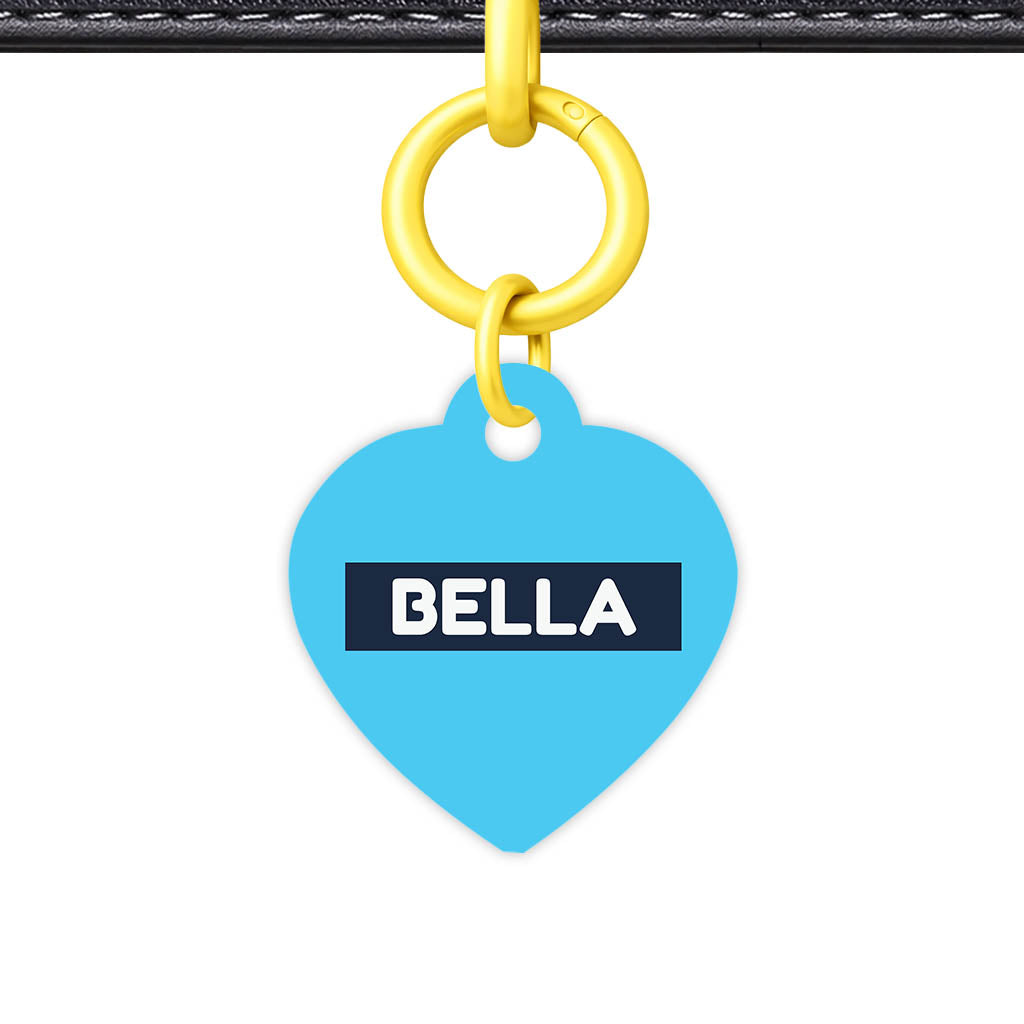Blue and Navy QR Smart Pet Id Tag (Dog Tag & Cat Tag)