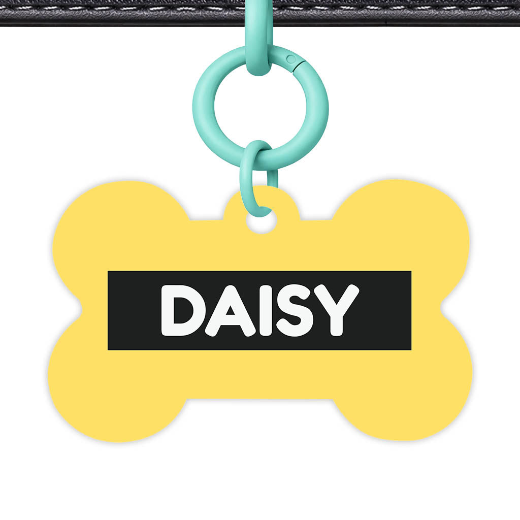 Yellow QR Smart Pet Id Tag (Dog Tag & Cat Tag)