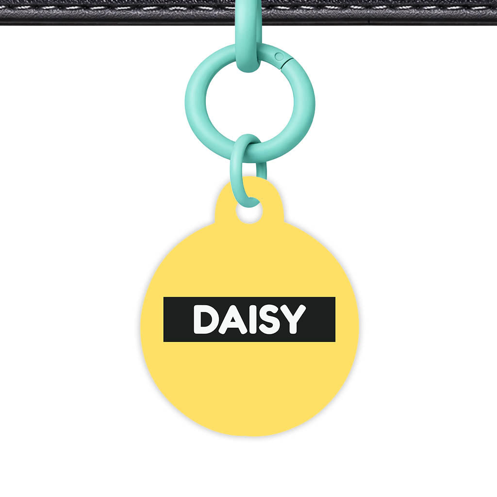 Yellow QR Smart Pet Id Tag (Dog Tag & Cat Tag)