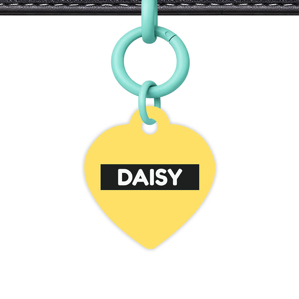 Yellow QR Smart Pet Id Tag (Dog Tag & Cat Tag)