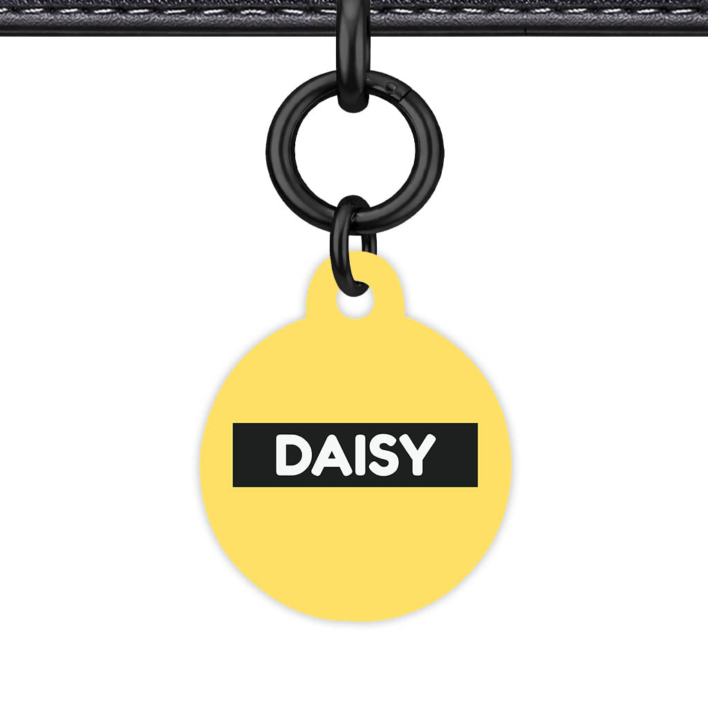 Yellow QR Smart Pet Id Tag (Dog Tag & Cat Tag)