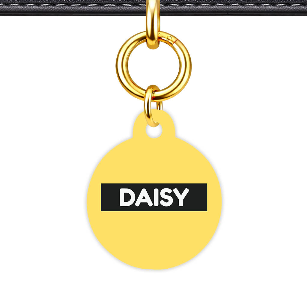 Yellow QR Smart Pet Id Tag (Dog Tag & Cat Tag)