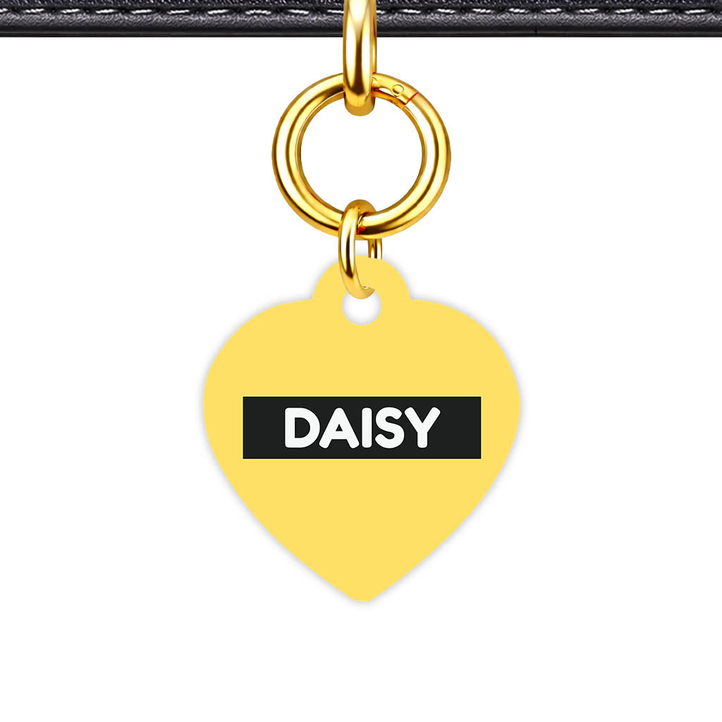 Mixed Classic Dog Tag Gold Classic Vol 32 | 5 Designs | Heart Bone Circle | Pet ID Tag - Classic Id Unique Yellow Classic Pet Id Dog Tag And Cat Tag 2078