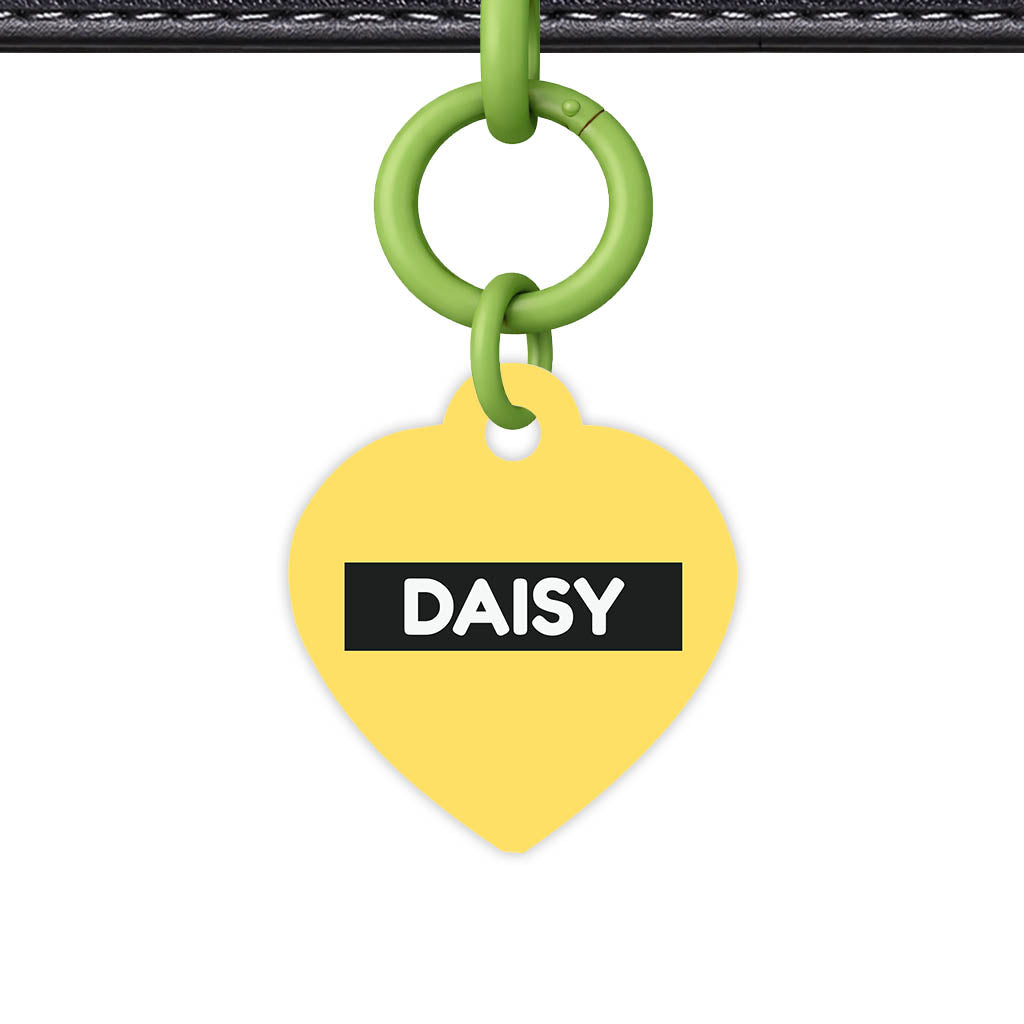Yellow QR Smart Pet Id Tag (Dog Tag & Cat Tag)