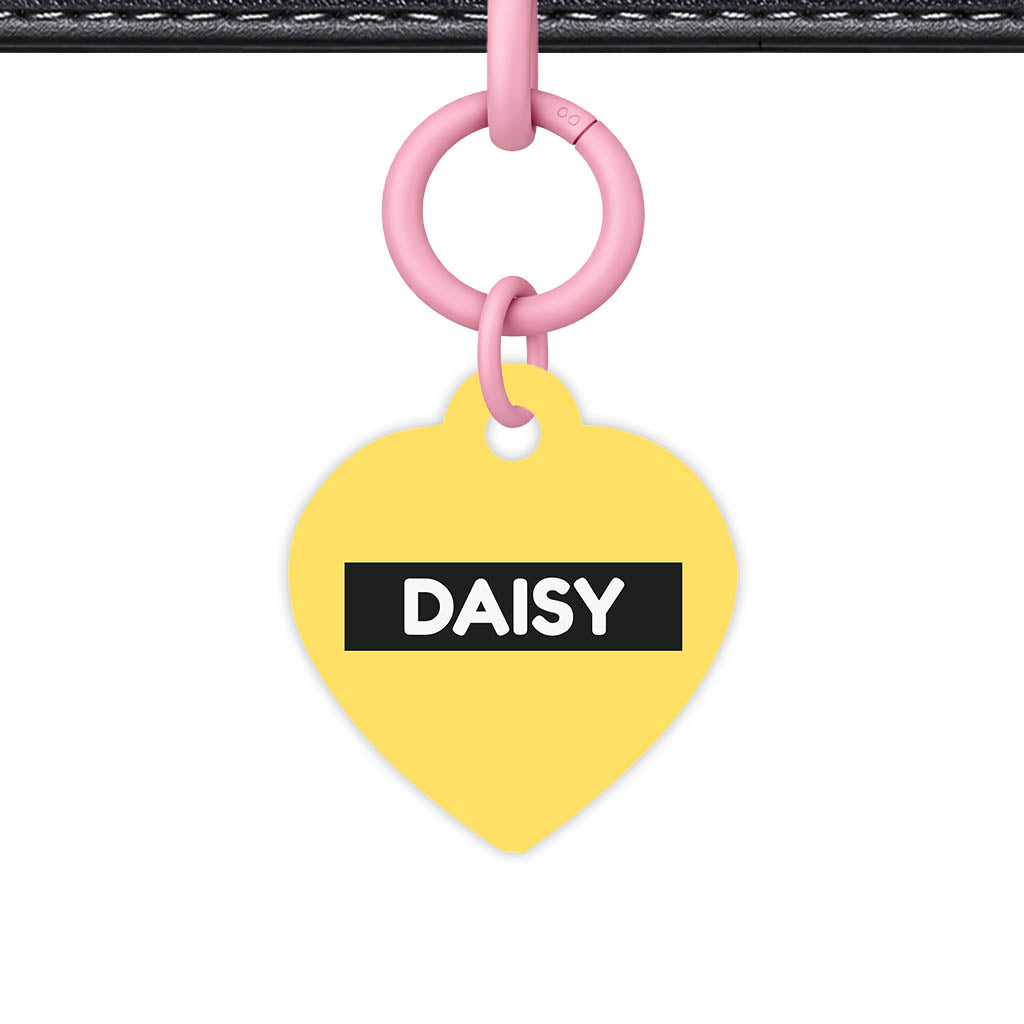 Yellow QR Smart Pet Id Tag (Dog Tag & Cat Tag)