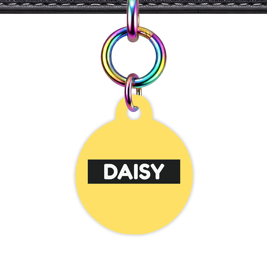 Yellow QR Smart Pet Id Tag (Dog Tag & Cat Tag)
