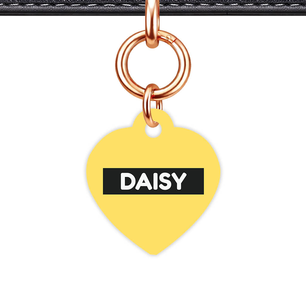 Yellow QR Smart Pet Id Tag (Dog Tag & Cat Tag)