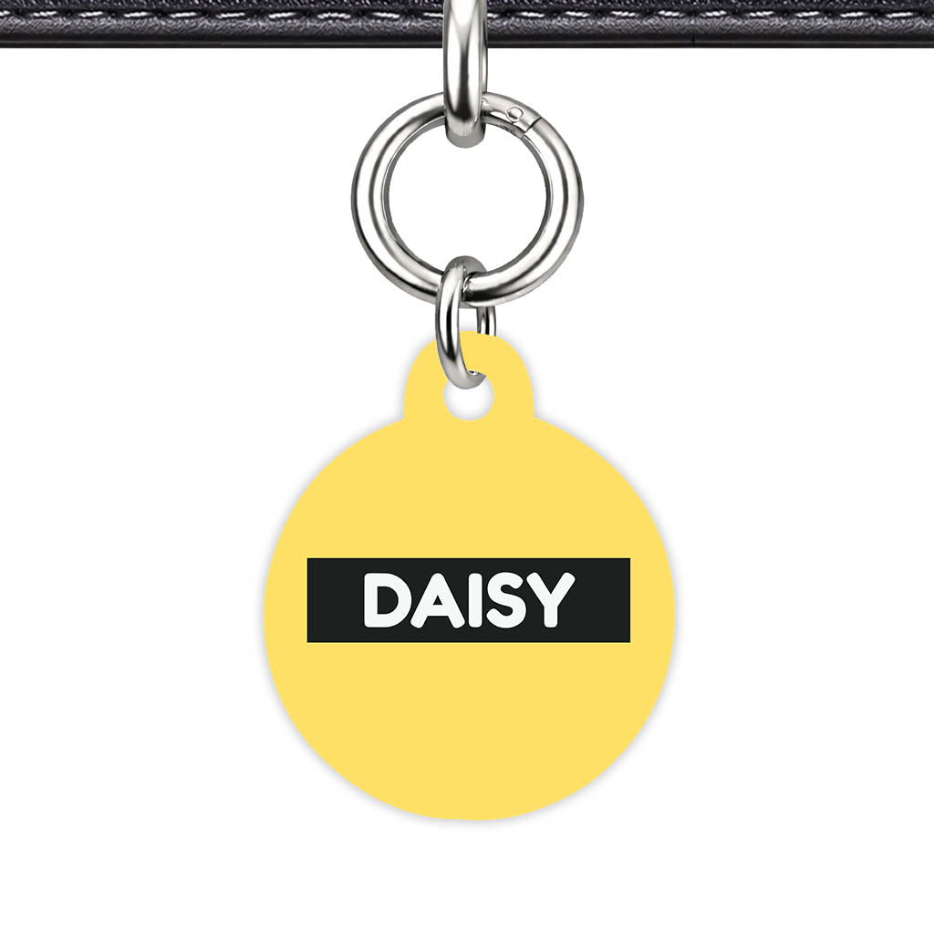 Yellow QR Smart Pet Id Tag (Dog Tag & Cat Tag)