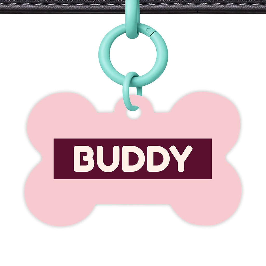 Pink QR Smart Pet Id Tag (Dog Tag & Cat Tag)