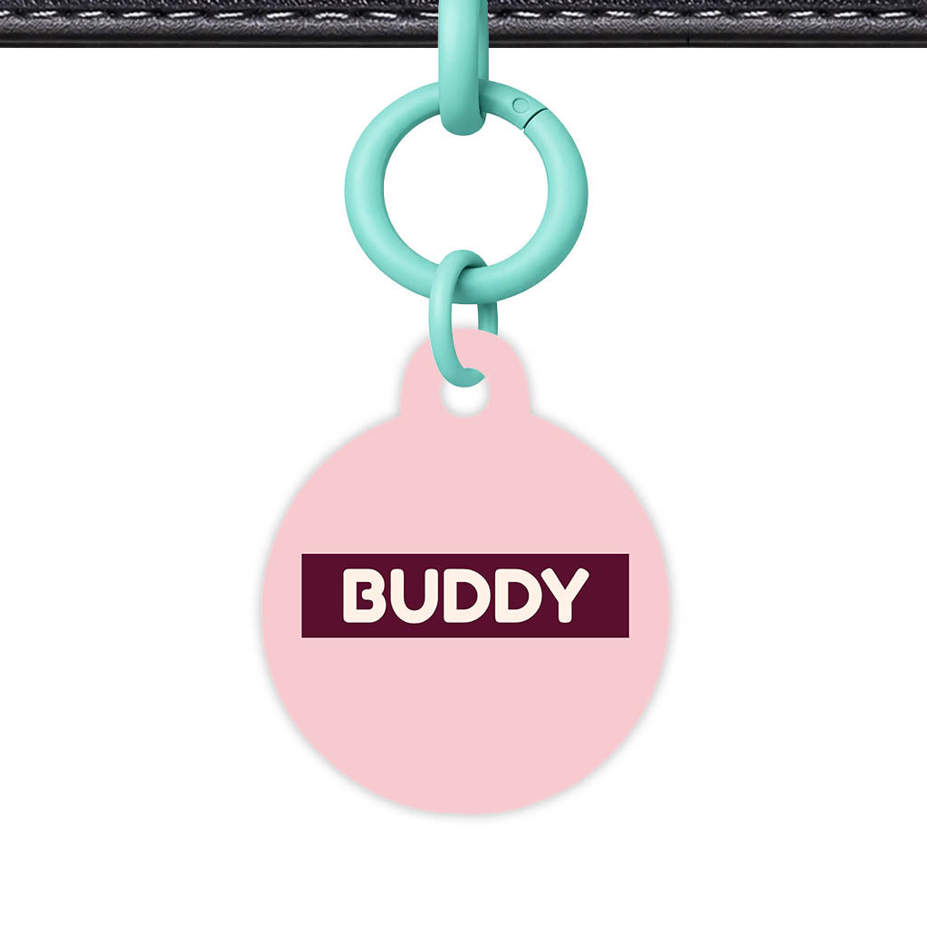 Pink QR Smart Pet Id Tag (Dog Tag & Cat Tag)