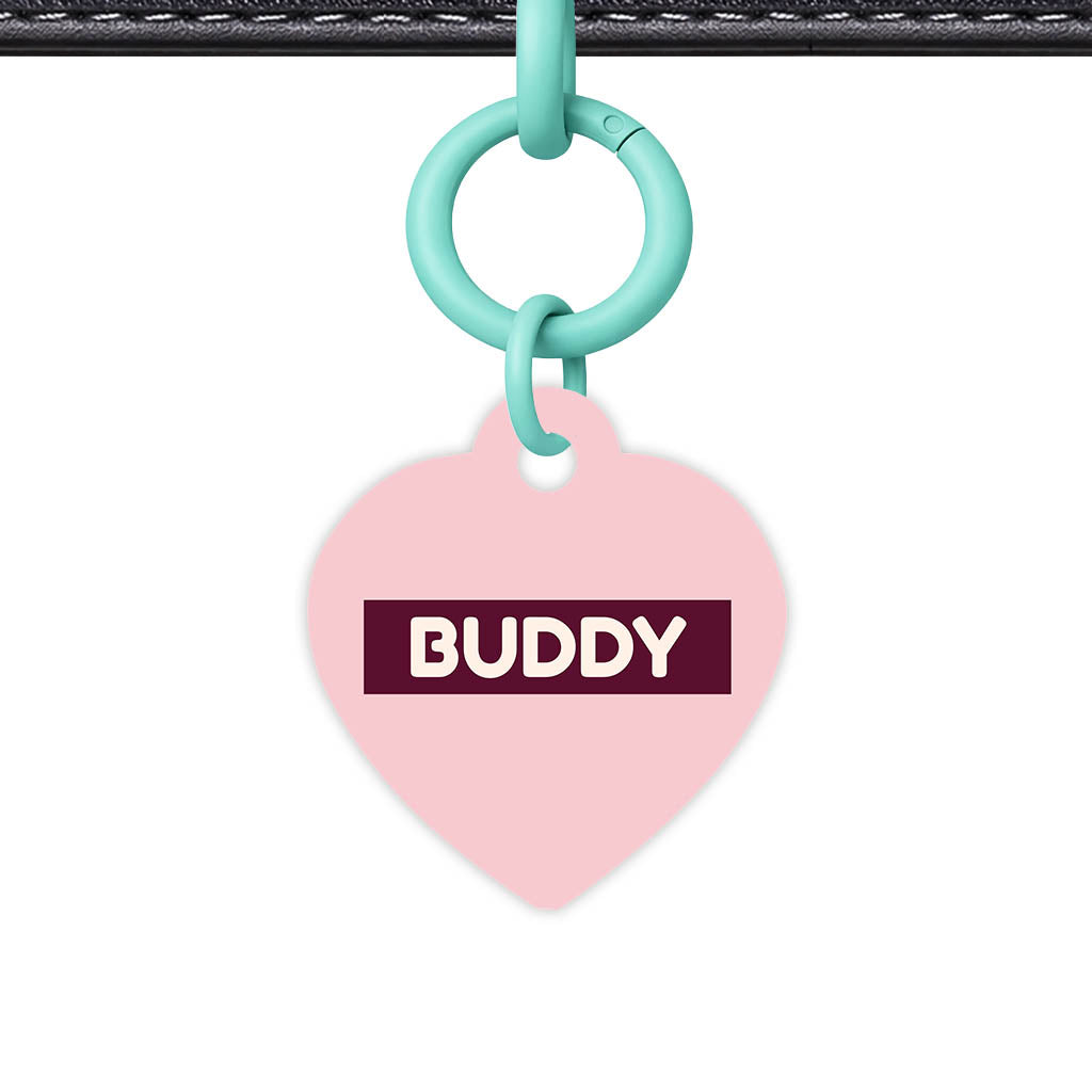 Pink QR Smart Pet Id Tag (Dog Tag & Cat Tag)