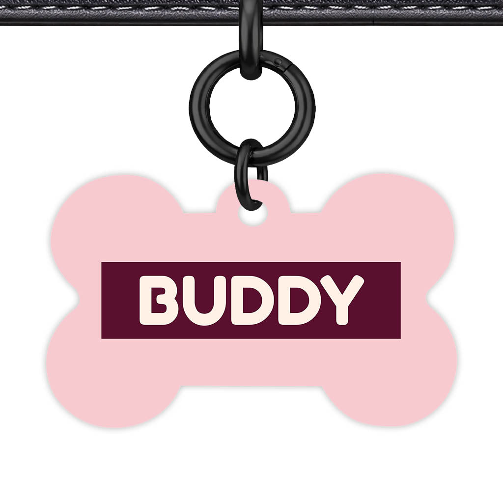 Pink QR Smart Pet Id Tag (Dog Tag & Cat Tag)