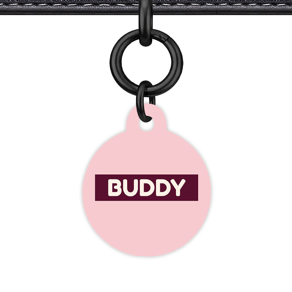 Pink Classic Pet Id (Dog Tag & Cat Tag)