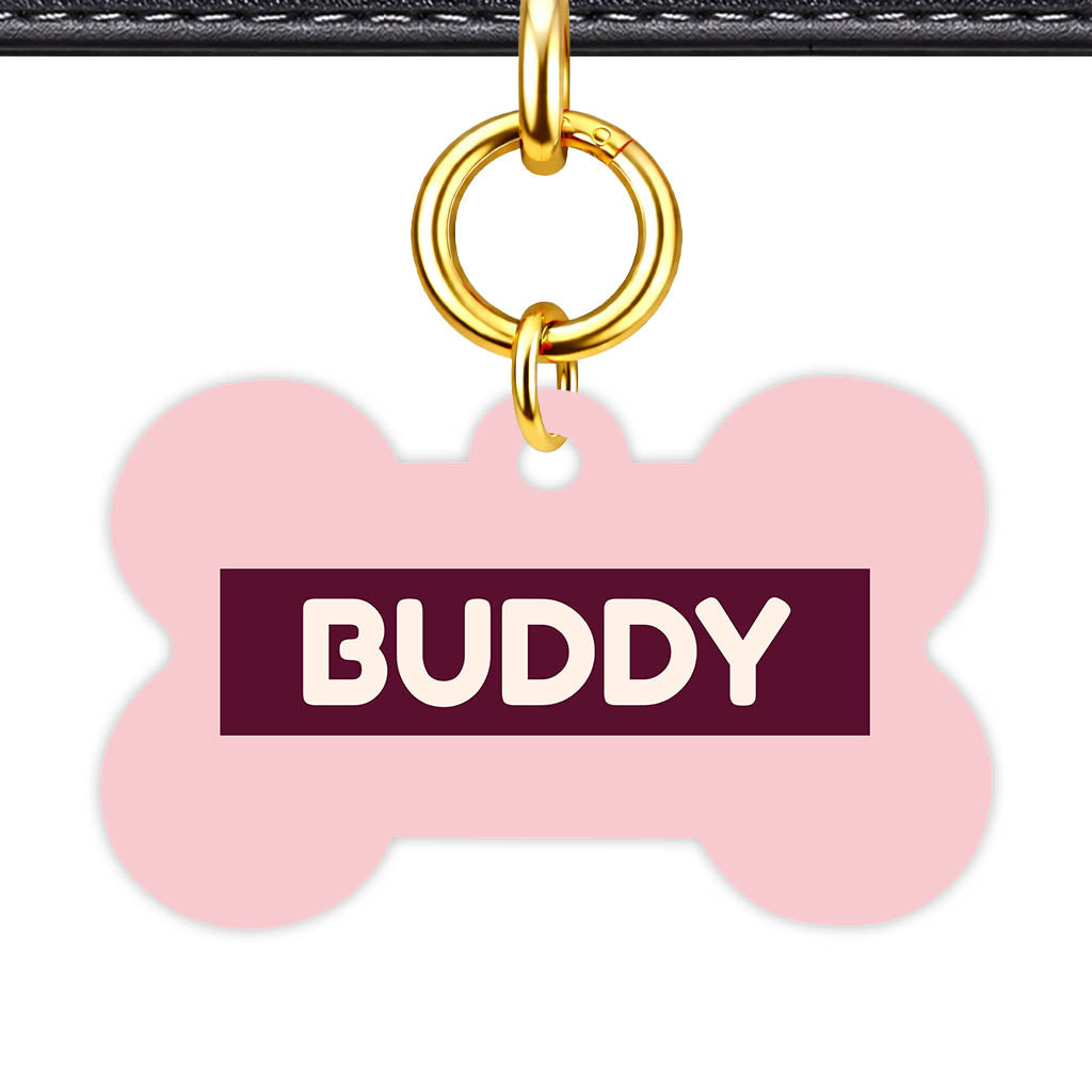 Pink QR Smart Pet Id Tag (Dog Tag & Cat Tag)