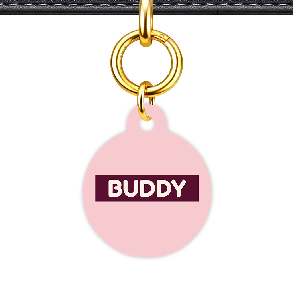 Pink Classic Pet Id (Dog Tag & Cat Tag)