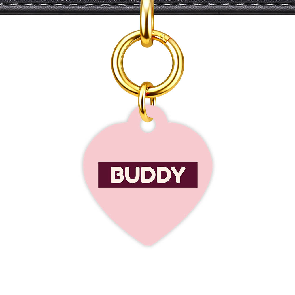 Pink Classic Pet Id (Dog Tag & Cat Tag)